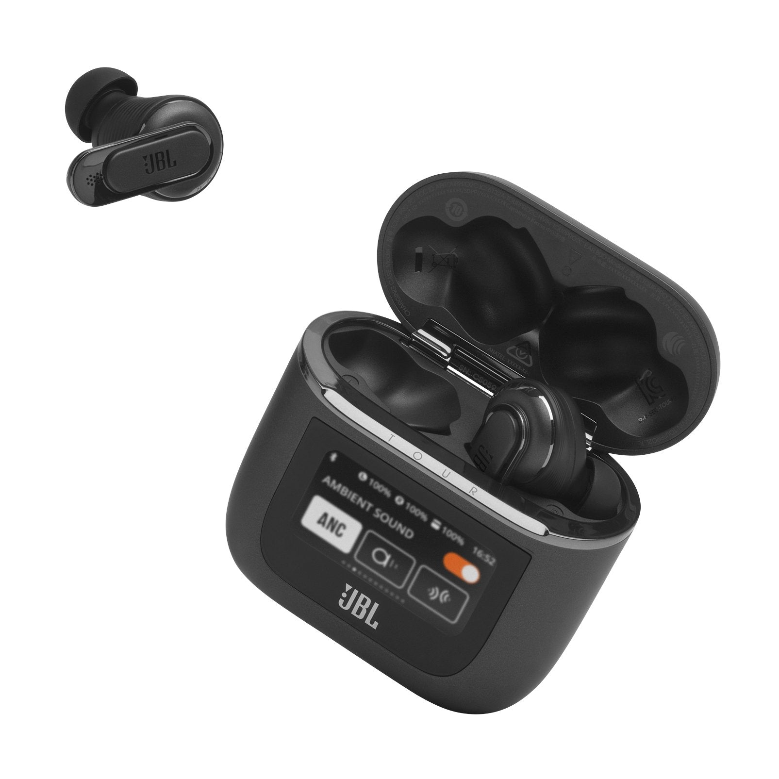 Jbl Tour Pro 2 True Wireless Noise Cancelling Ie Headphones Black