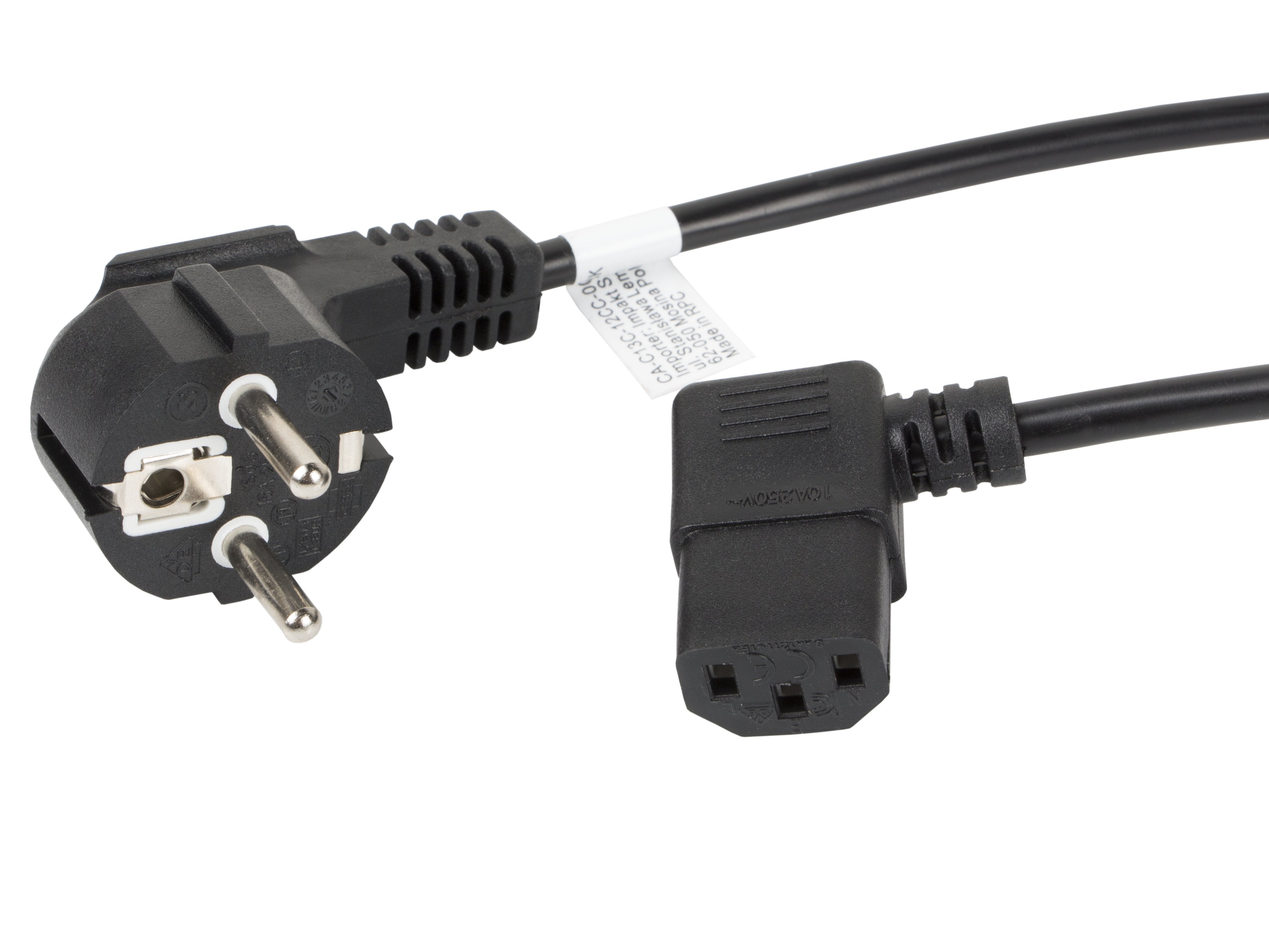 EAN 5901969436440 - Lanberg CA-C13C-12CC-0030-BK cable de transmisión Negro 3 m CEE7/7 IEC 320 imagen 2