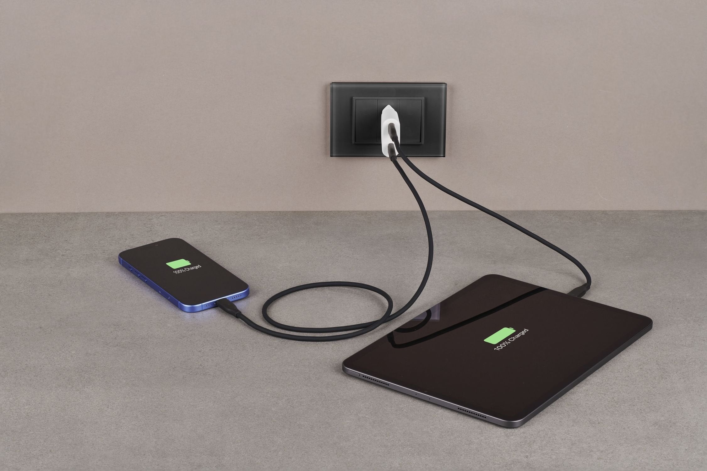 Cellularline Usb-C Duo Gan Reiselader 30w White