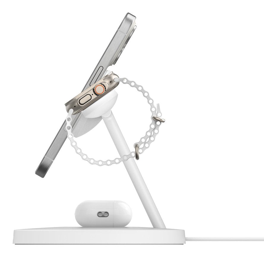 EAN 0745883900336 - Belkin BoostCharge Pro Auriculares, Smartphone, Reloj inteligente Blanco USB Cargador inalámbrico Carga r imagen 3