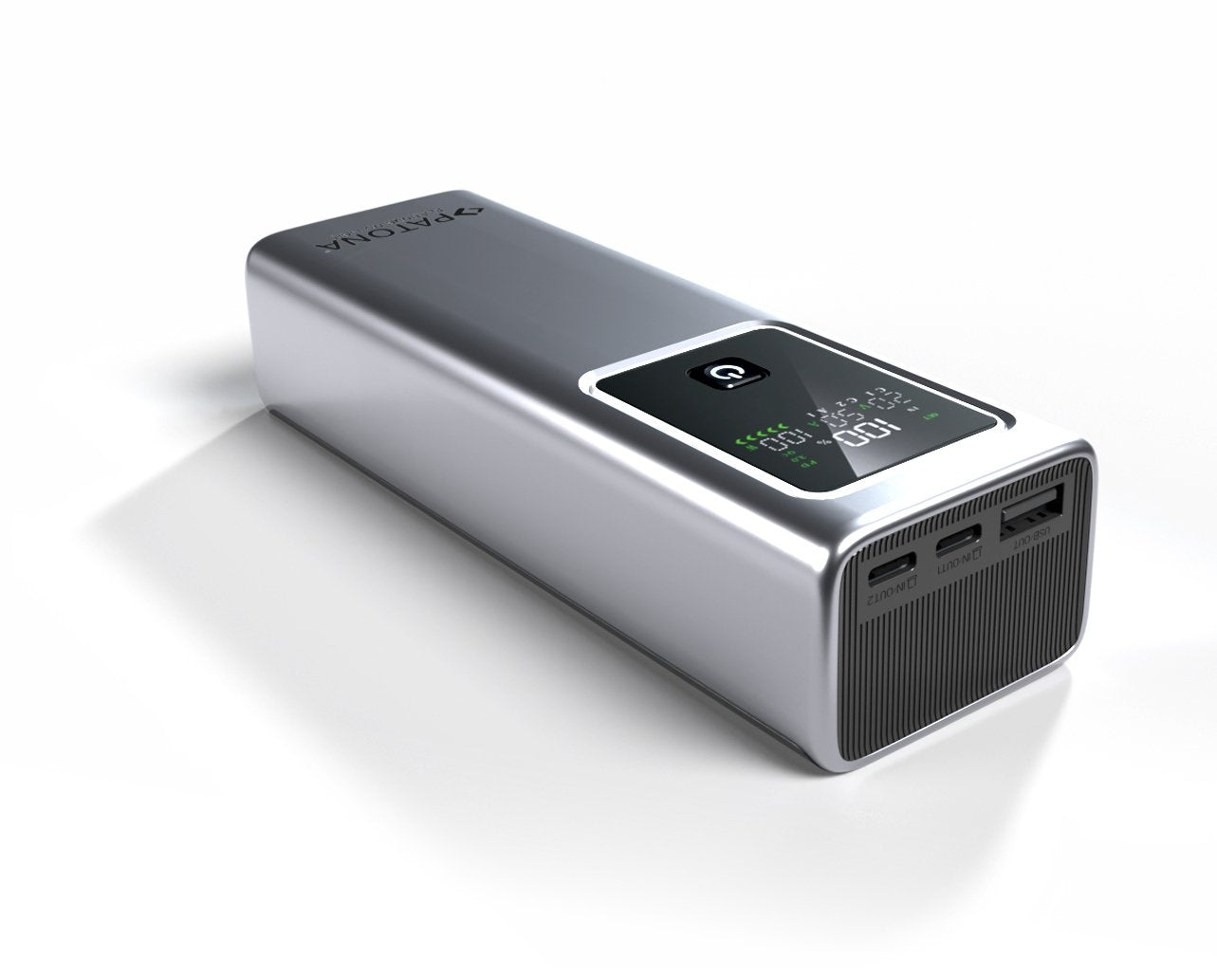 Patona Platinum Powerbank Luxury One Pd100  20000mah  Pd 100w  Usb-C + Usb-A Plateado, Negro