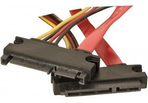 Goobay 93871 Cable De Sata 0,5 M Sata 7-Pin + 15-Pin Negro, Naranja, Rojo, Amarillo