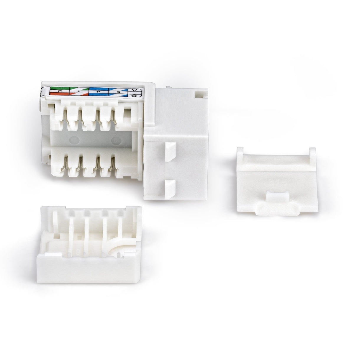 Startech.Com Cat6 Keystone Jack Módulo, Pack De 24 Rj45 Ethernet Keystone Conector Hembra, Utp Cat6 Wandbuchse, 90 Grad 110 Punch Down Conector Hembra, Blanco, Acodado, Blanco, Rj-45, Conector Hembra, 10gbase-T, Cat6, Cat5e