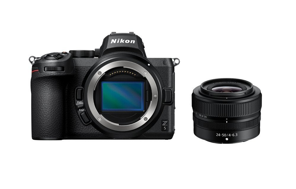 Cámara Evil Nikon Z5 Full Frame Con Objetivo Nikkor 24 50 Mm F 4 6.3 24.3 Mp Wifi Bluetooth Negro