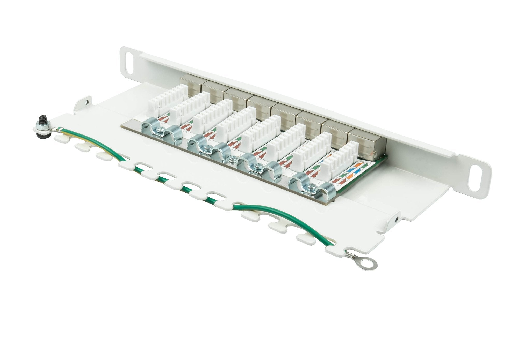 Good Connections Patchpanel 10"Cat. 6a 8-P 0,5he Reinweiss