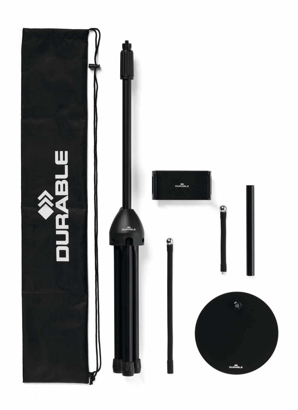 Durable Soporte Para Tablet Twim Combi Mesa Negro + Soporte De Suelo