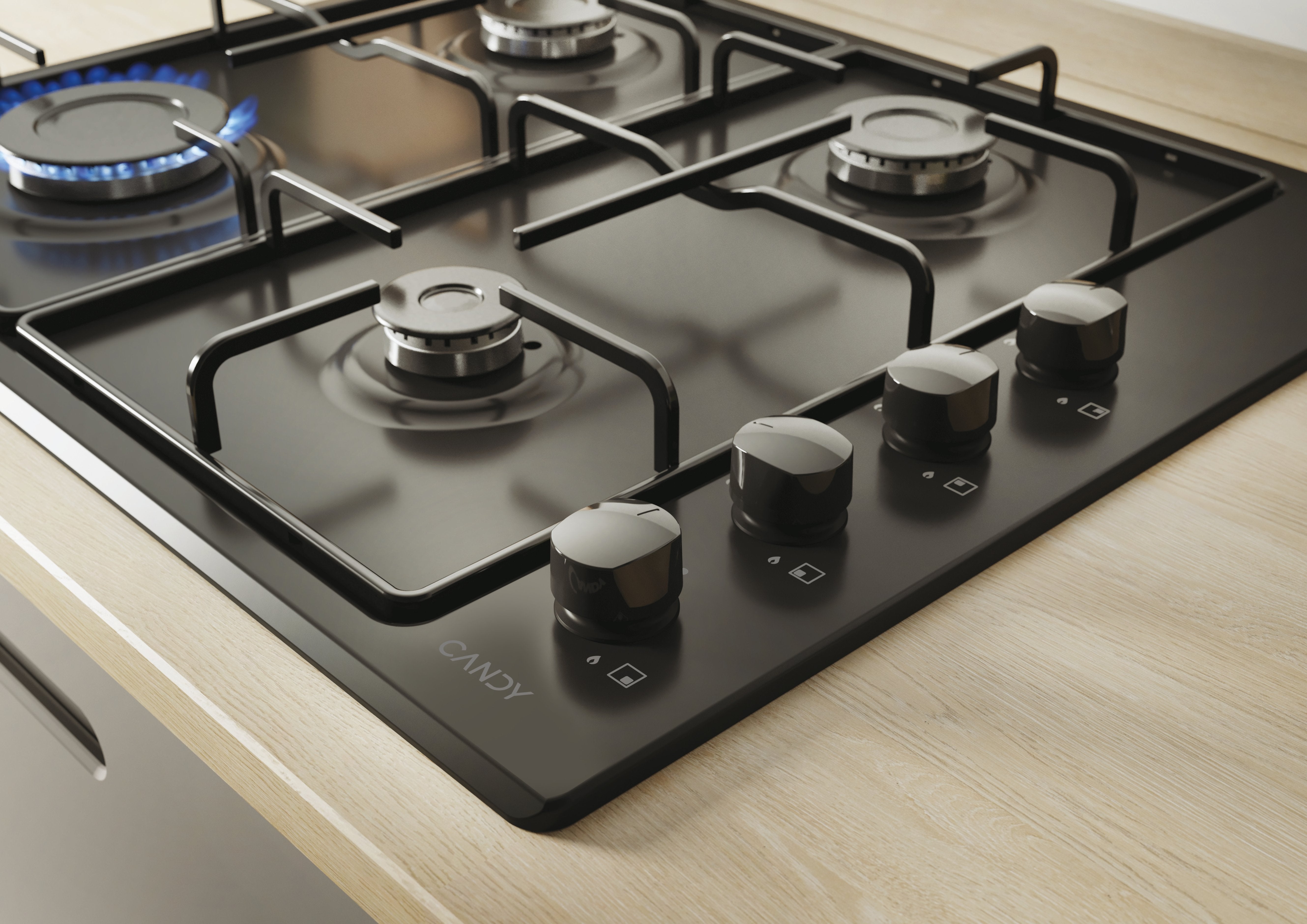 EAN 8016361966932 - Candy Idea CHW6LBB hobs Negro Integrado 60 cm Encimera de gas 4 zona(s) imagen 4