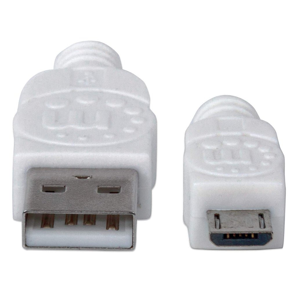 EAN 0766623323987 - Manhattan 323987 cable USB USB 2.0 1 m USB A Micro-USB B Blanco imagen 3