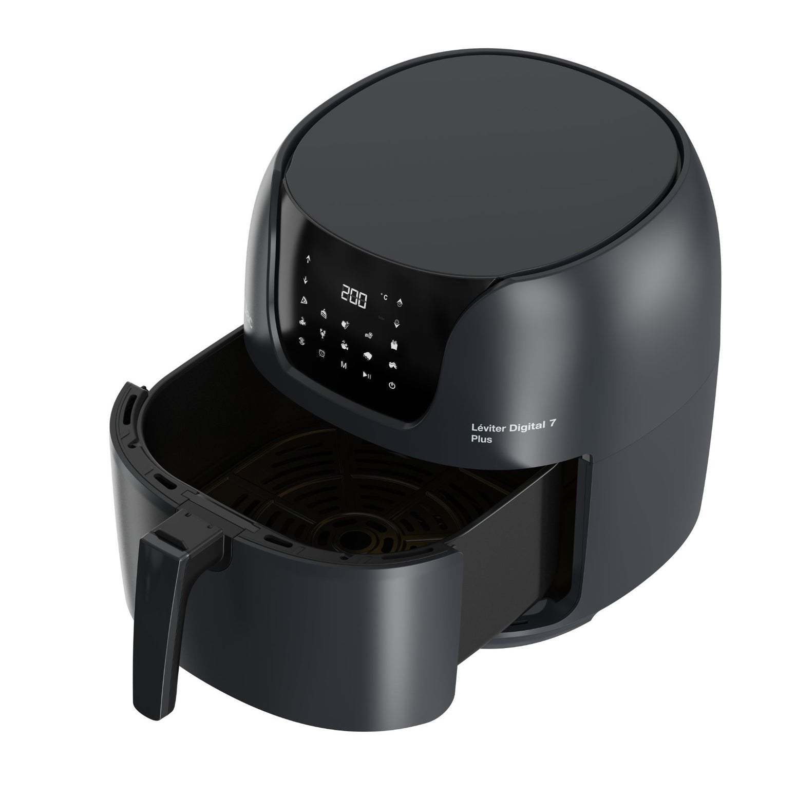 Freidora De Aire Solac S97203700 Fa1800 7,4l 1800w Negro Léviter Digital 7 Plus