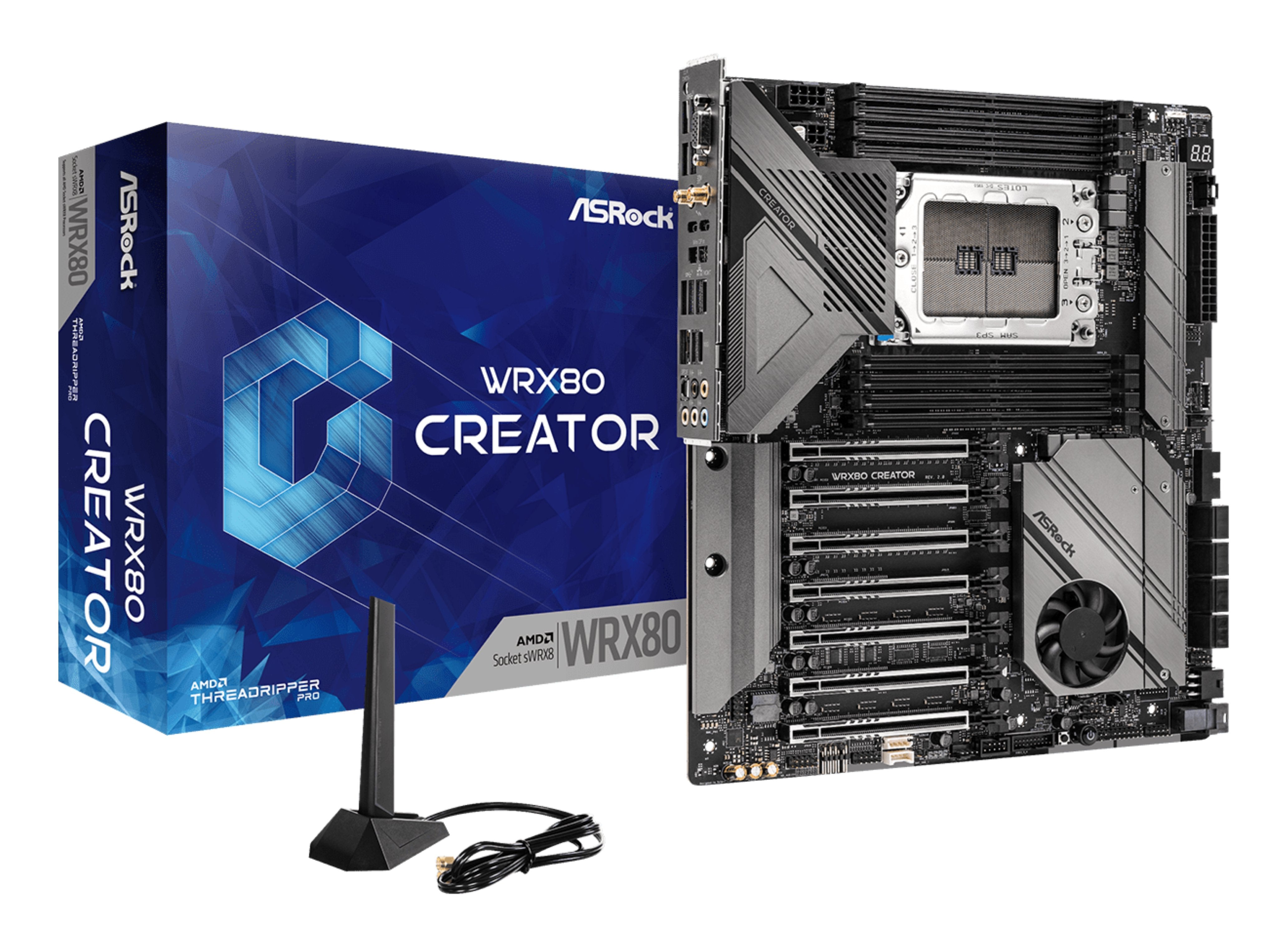 EAN 4710483941368 - Asrock WRX80 CREATOR R2.0 AMD WRX80 Zócalo sWRX8 ATX extendida imagen 1