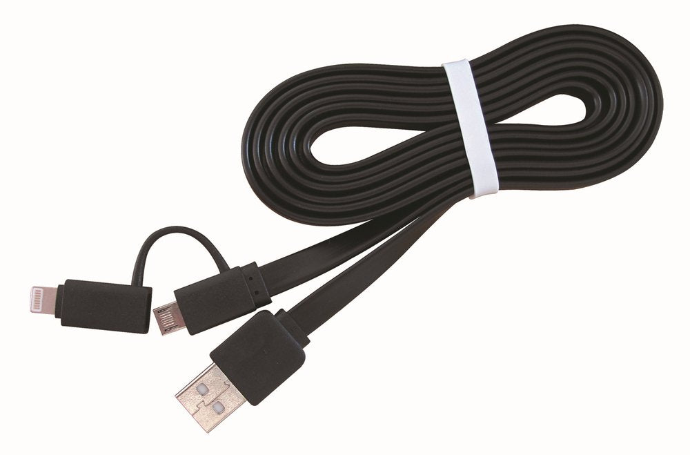Gembird Cable Usb 2.0 A Micro Usb Y Lightning 1m Negro