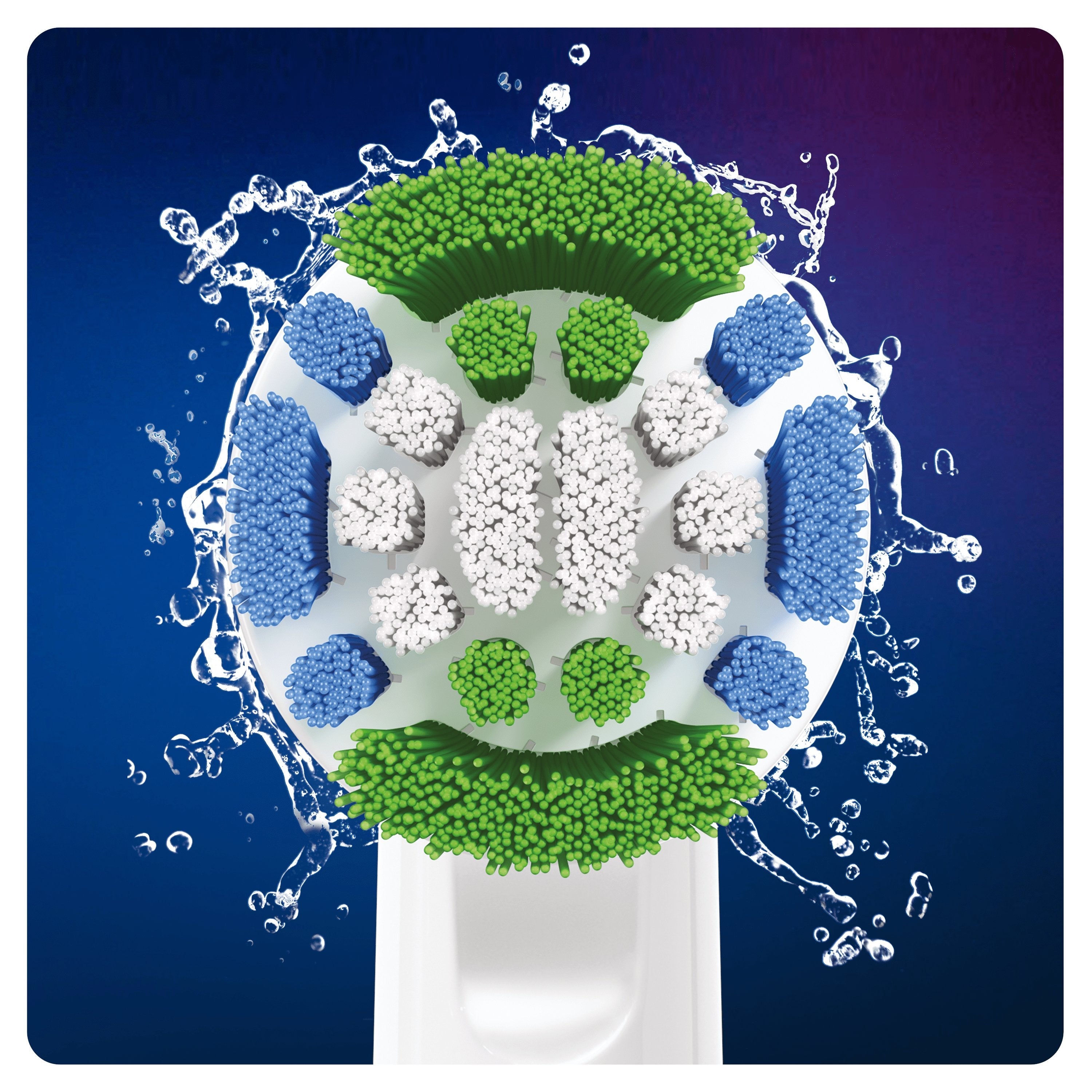 EAN 4210201317029 - Oral-B Precision Clean 80338441 cepillo de cabello 2 pieza(s) Azul, Verde, Blanco imagen 4