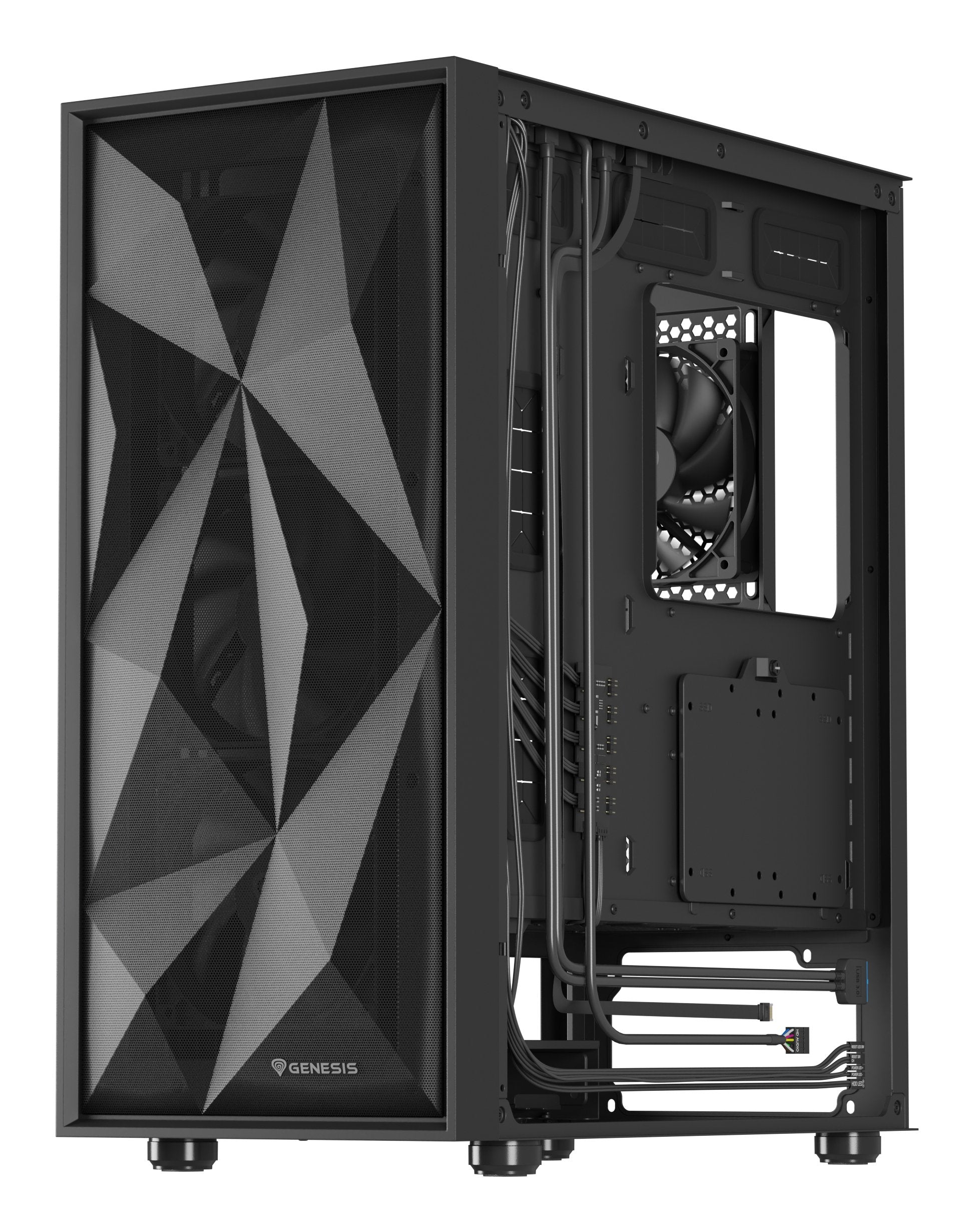 EAN 5901969439212 - GENESIS Diaxid 605F Midi Tower Negro imagen 1
