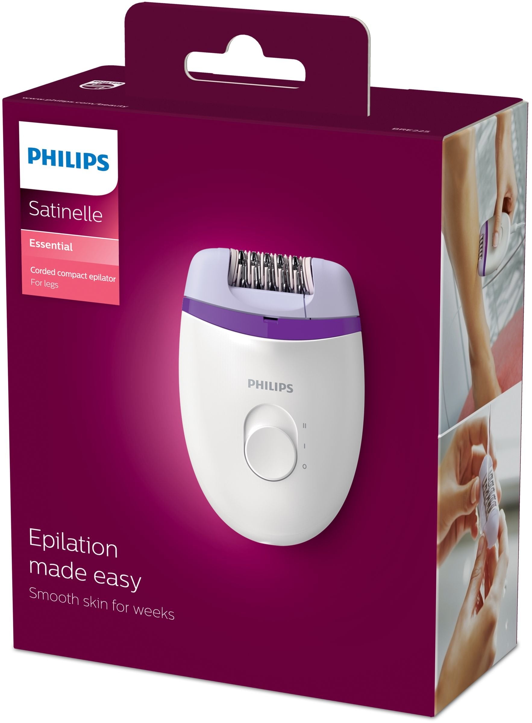 Depiladora Philips Satinelle Essential Bre225 00 Con Cable
