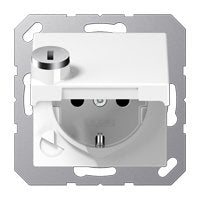 Jung A1520bfklslww Schuko Steckdose M.Klappd.Schloss 16a 250v A Alpinweiss