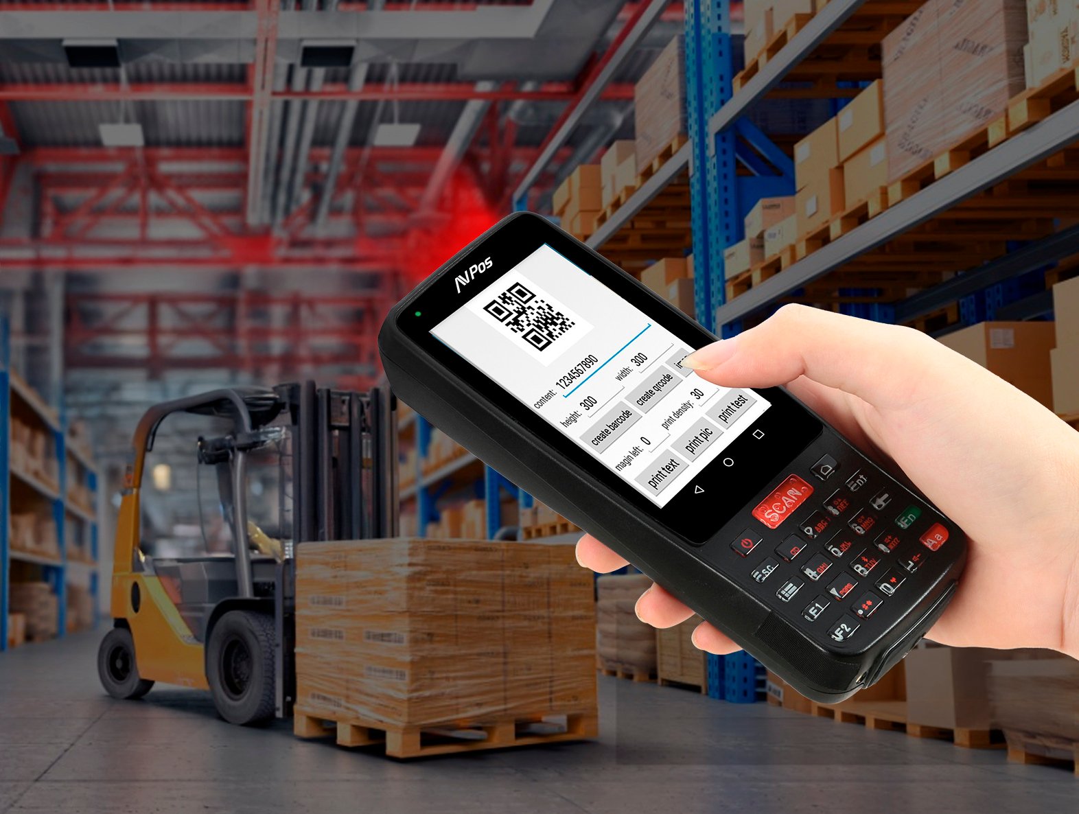 Avpos Capturador Pda Dc41 4" Quadcore - 2gb - 16gb - Wifi Bt Nfc 4g - 4000mah - Escaner De Codigos De Barras 2d