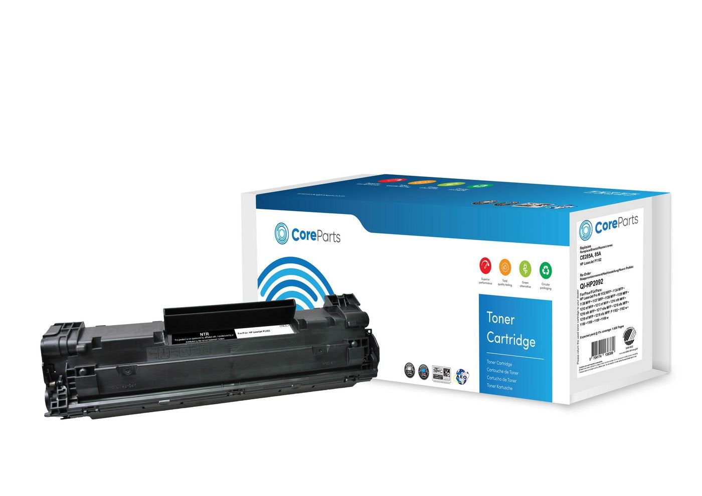 Coreparts Qi-Hp2092 Cartucho De Tóner 1 Pieza(S) Compatible Negro