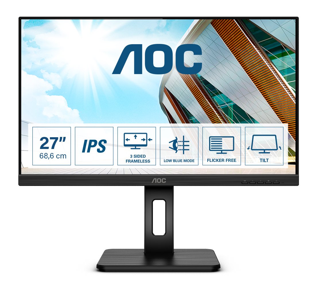 EAN 4038986187961 - AOC P2 Q27P2Q pantalla para PC 68,6 cm (27") 2560 x 1440 Pixeles Quad HD LED Negro imagen 1