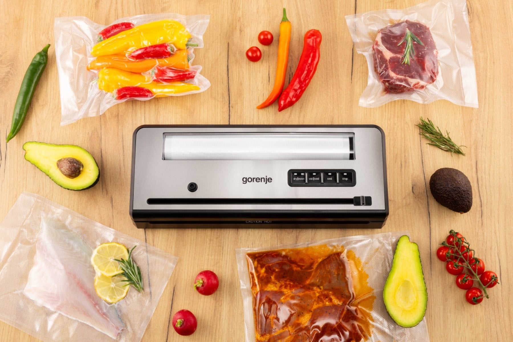 EAN 3838782820359 - Gorenje VS110BE sellador al vacío 750 mbar Acero inoxidable imagen 13