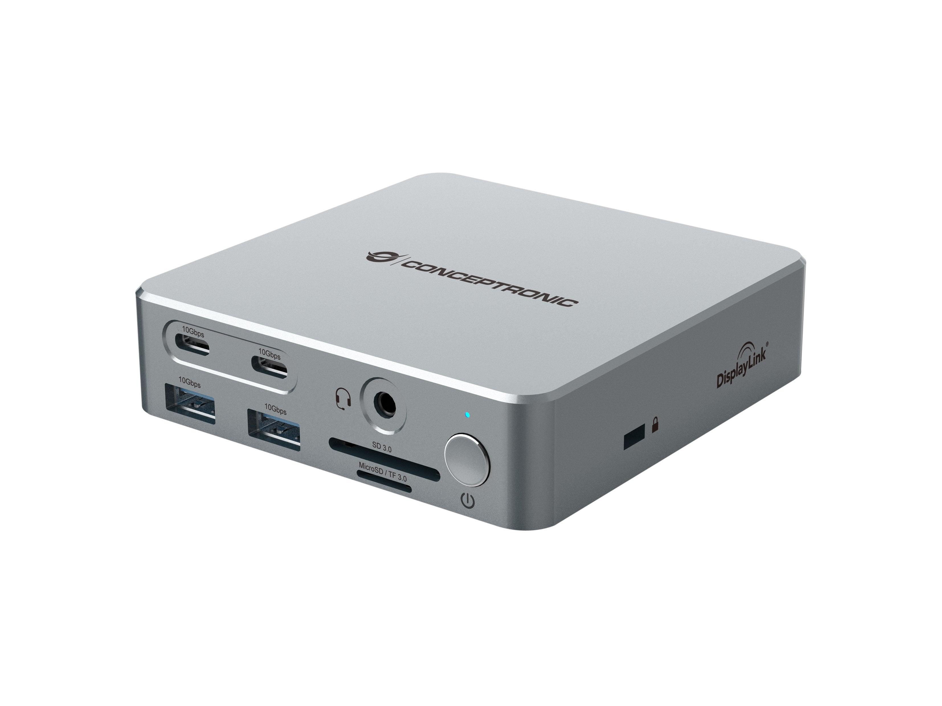 EAN 4015867236611 - Conceptronic DONN25G base para portátil y replicador de puertos Alámbrico USB 3.2 Gen 2 (3.1 Gen 2) Type- imagen 2