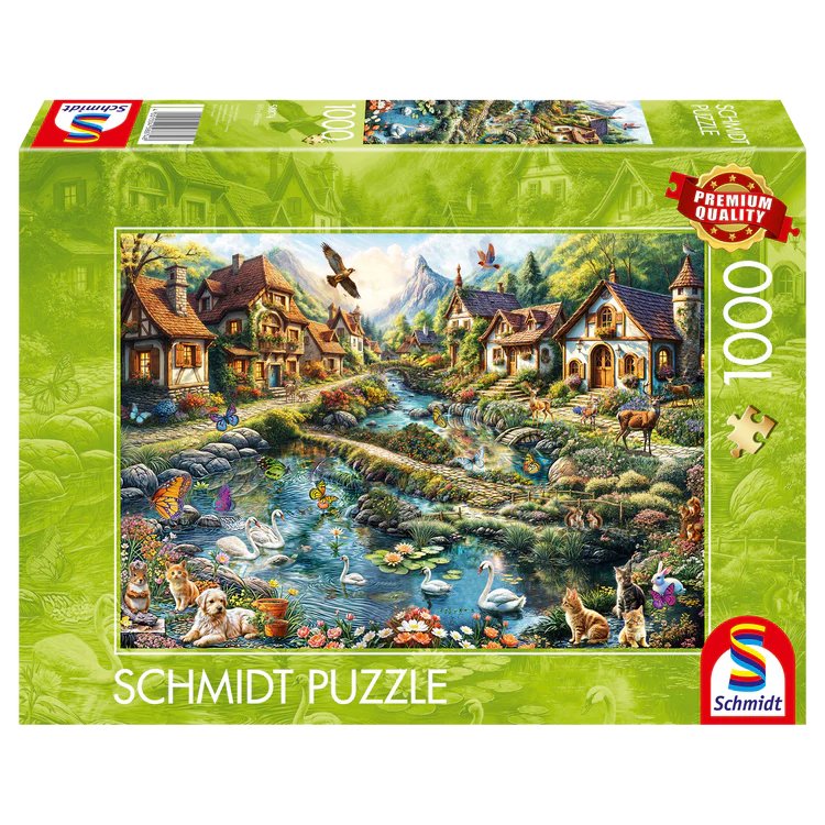 Schmidt Spiele Dörfchen Am Waldesrand (1000 Teile) 58874