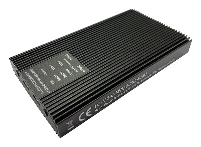 EAN 4262443280098 - LC-Power LC-M2-C-NVME-2X2-RAID caja para disco duro externo Caja externa para unidad de estado sólido (SS imagen 4