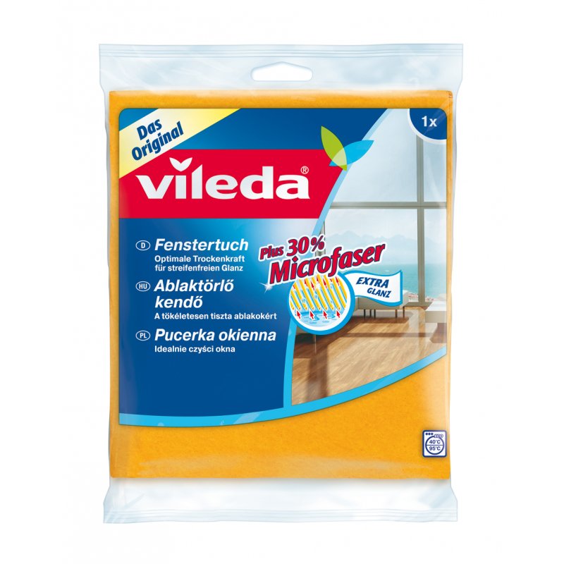 Paño De Limpieza Vileda 2689 Microfibra Naranja 1 Pza