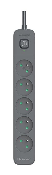 EAN 5907512868928 - Tracer Power Line+ base múltiple 1,8 m 5 salidas AC Interior Grafito imagen 1