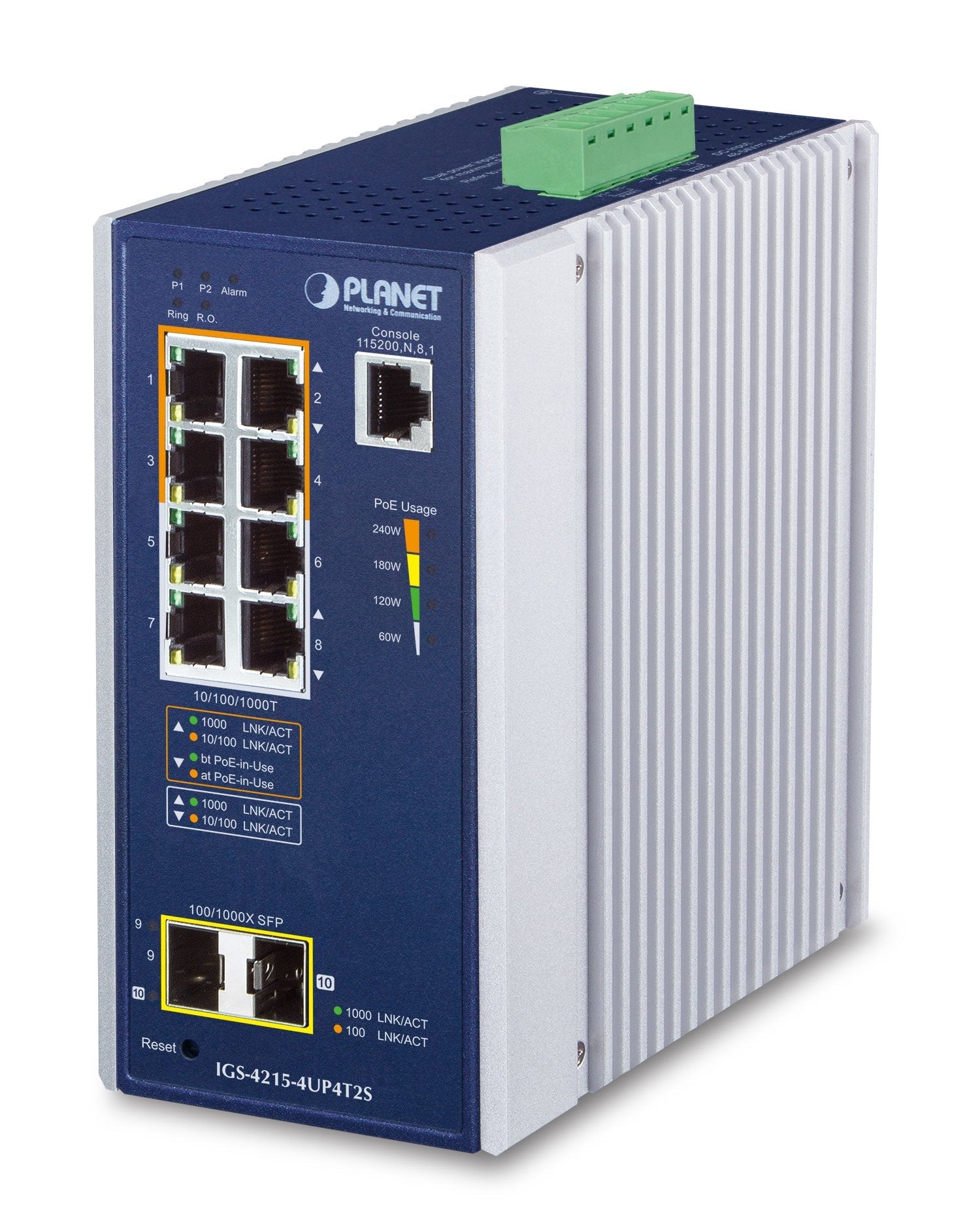 Planet Indumrial 4-Port Managed Switch Igs-4215-4up4t2s