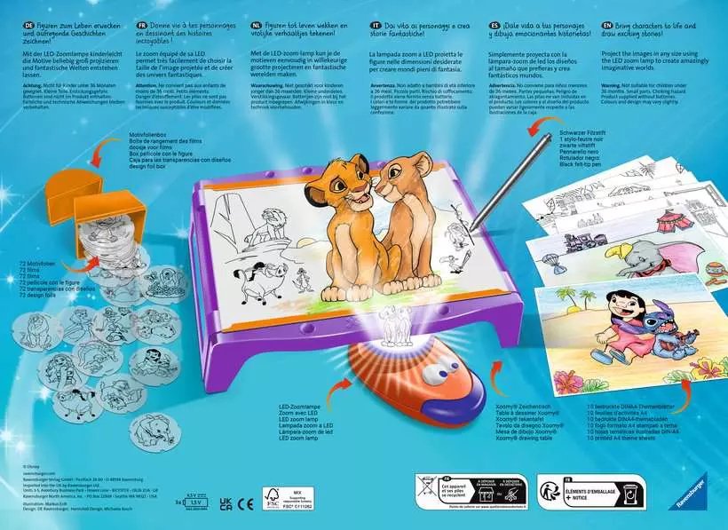 Ravensburger Xoomy Maxi Disney A4 Table, Pintura 23946
