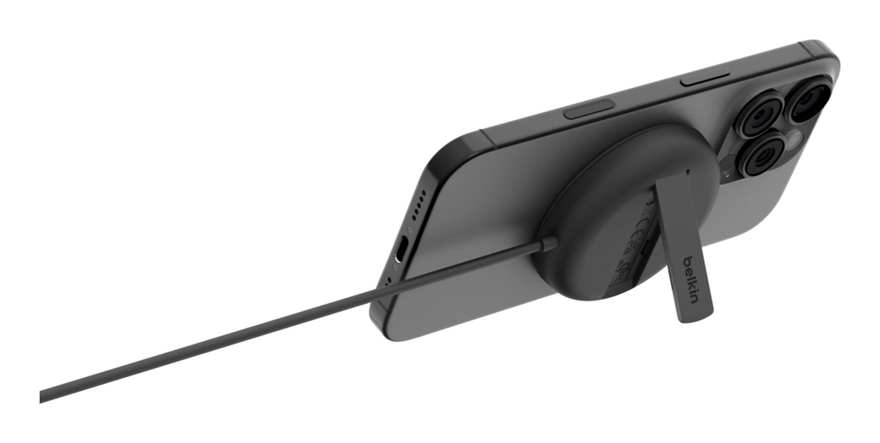 Belkin Boost Charge Pro Qi2 15w Kabell.Mag.Ladeg.Schw.Wia011hqbk