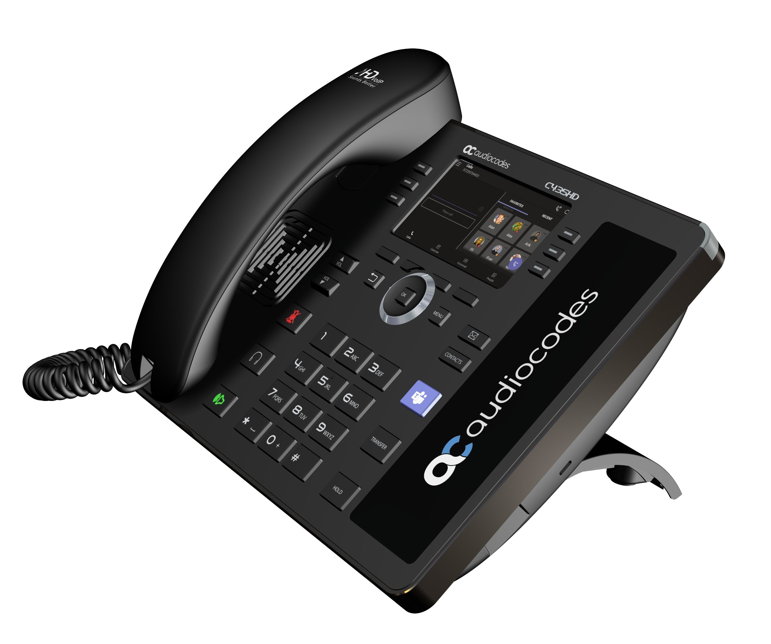 EAN 5715063540442 - AudioCodes C435HD teléfono IP Negro LCD imagen 4