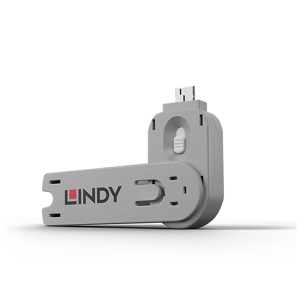 EAN 4002888406246 - Lindy 40624 bloqueador de puerto Llave de bloqueador de puerto USB tipo A Blanco Acrilonitrilo butadieno imagen 1