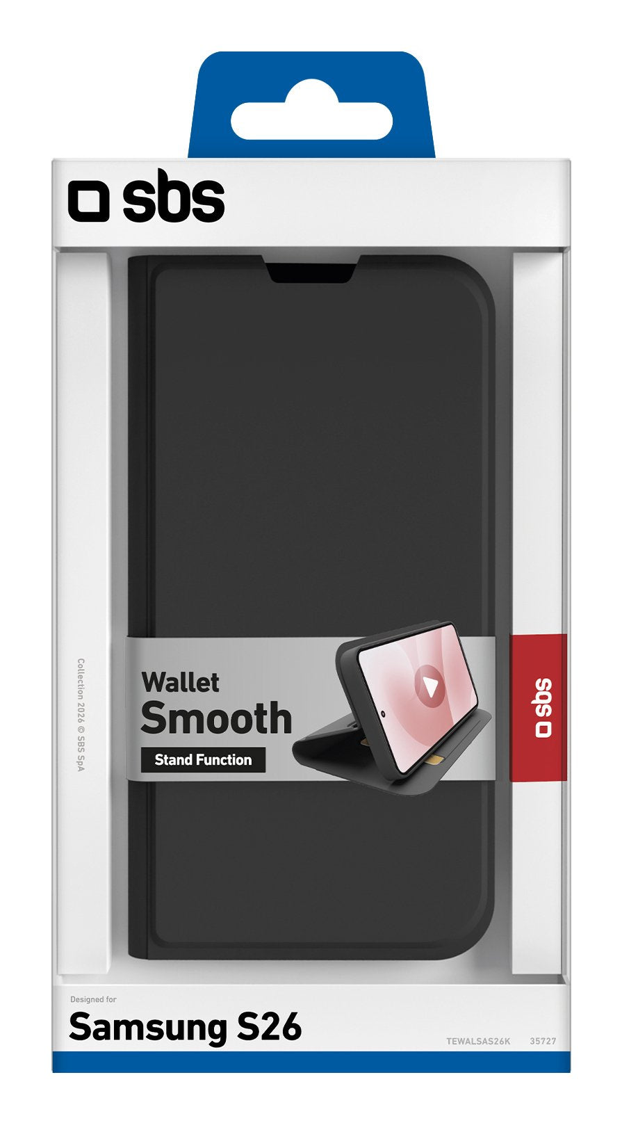 Sbs Wallet Stand Galaxy S26 Schwarz