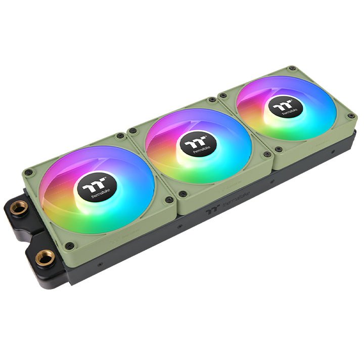 Ventilador De Caja Pc Thermaltake Ct140 Ex Reverse Argb Sync Verde Claro, Paquete De 3 Cl-F199-Pl14mg-A