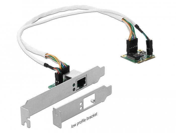 Delock Mini Pcie E / S Pcie Tamaño Medio 1 X Gigabit Lan Perfil Bajo