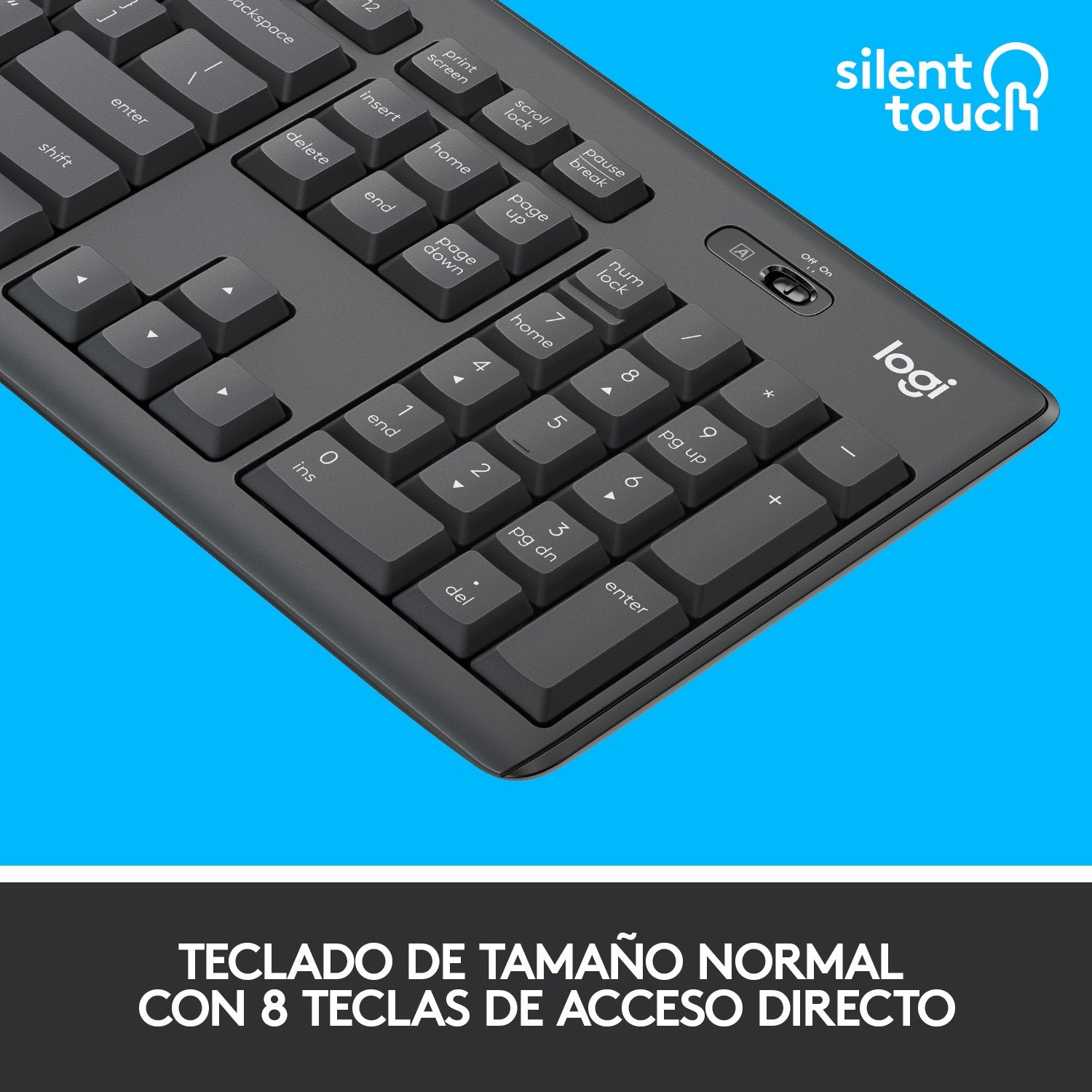 EAN 5099206092419 - Logitech 920-009798 teclado Ratón incluido Oficina RF inalámbrico QWERTY Español Grafito imagen 8