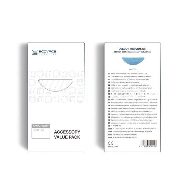 Ecovacs Paños De Limpieza D-Cc3d