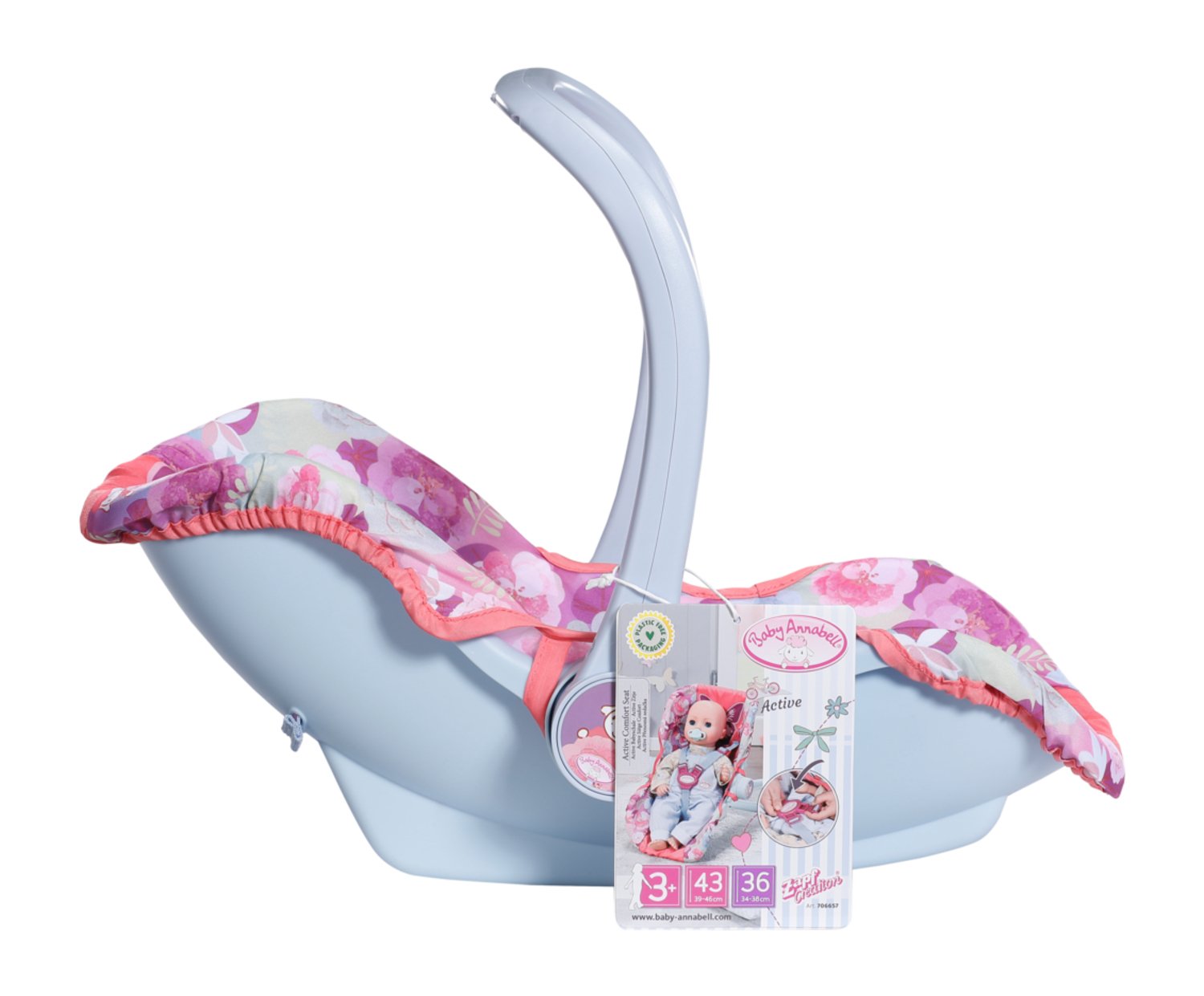 Muñeca Zapf Creation Baby Annabell® Active Babyschale, Puppenmöbel 706657