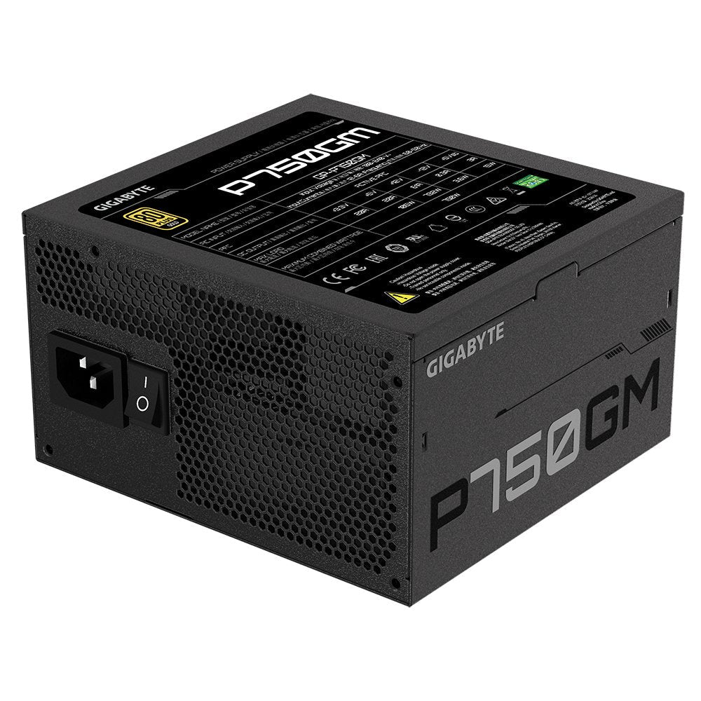 EAN 0813567028710 - GIGABYTE P750GM unidad de fuente de alimentación 750 W 20+4 pin ATX ATX Negro imagen 4