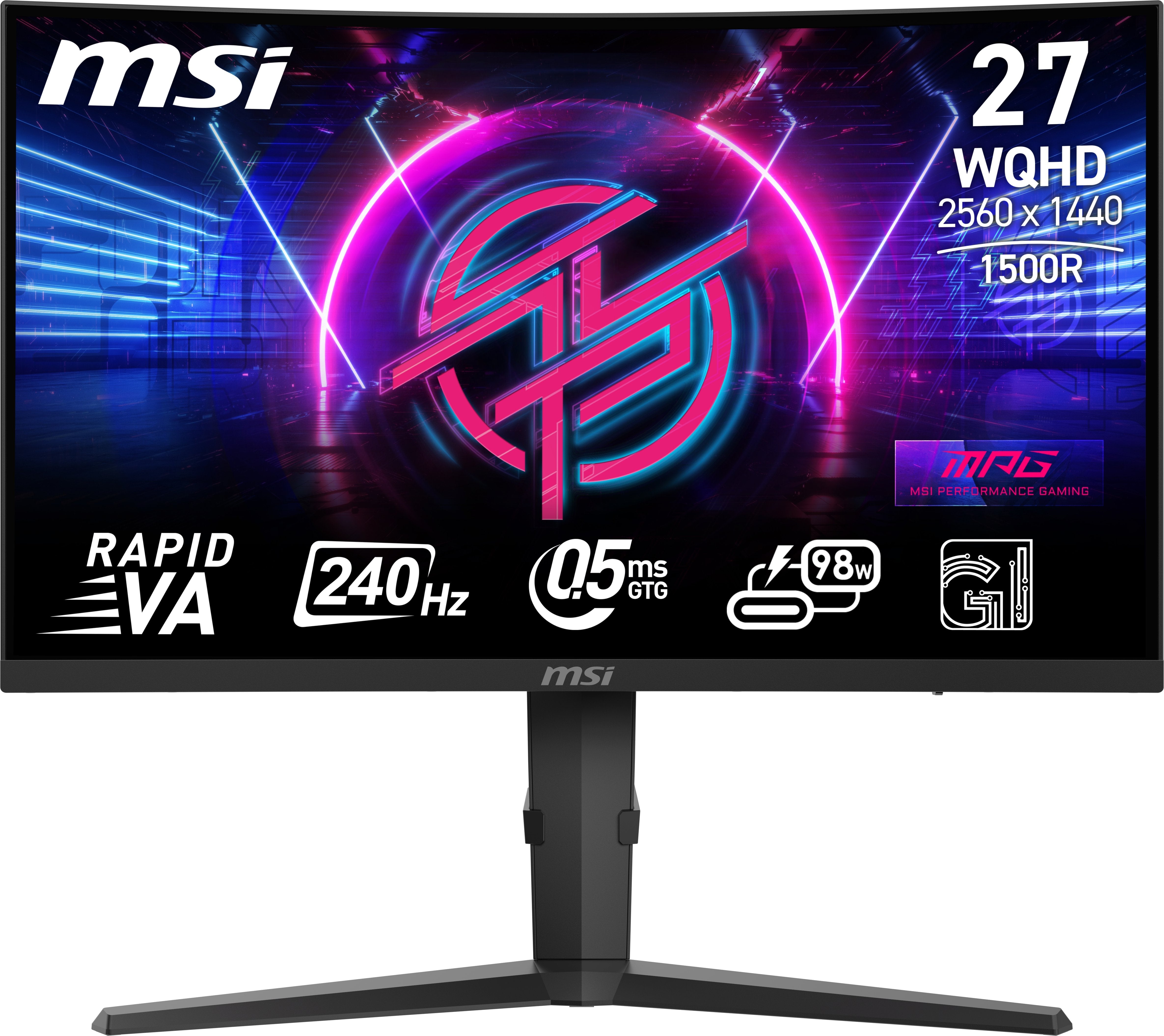 Monitor Msi Mpg 275cqrxf. 27´´ Rapid Va Curvo 1500r. 2560x1440 . 240hz. Negro