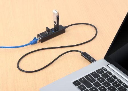 EAN 766623180894 - Manhattan 180894 hub de interfaz USB 3.2 Gen 1 (3.1 Gen 1) Type-A + Type-C 5000 Mbit/s Negro imagen 5