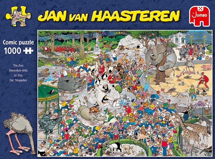Jan Van Haasteren At The Zoo 1000 Pcs Puzzle Rompecabezas 1000 Pieza(S) Cómics