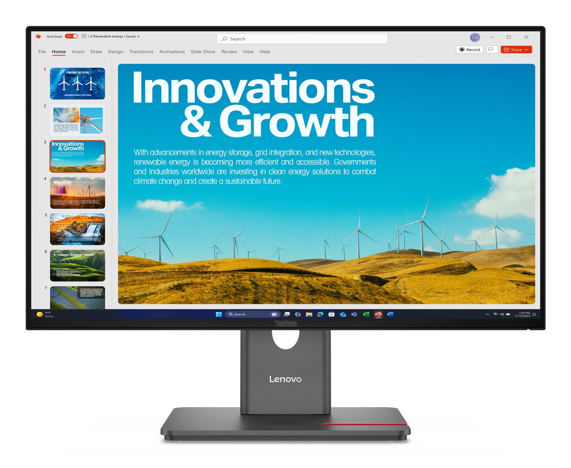 EAN 0198156544872 - Lenovo ThinkVision P24QD-40 pantalla para PC 60,5 cm (23.8") 2560 x 1440 Pixeles Quad HD LCD Negro imagen 1