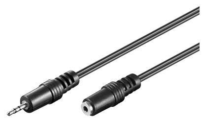 Microconnect Audio 2.5mm M F - 2m Cable De Audio 2,5mm Negro