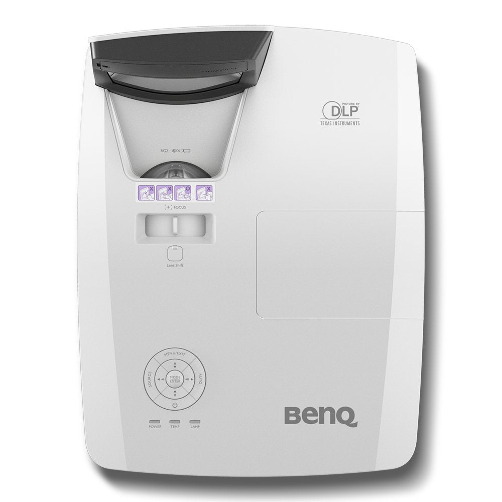 EAN 4718755077456 - BenQ MW855UST+ Proyector de alcance ultracorto 3500 lúmenes ANSI DLP WXGA (1280x800) 3D Negro, Blanco imagen 5
