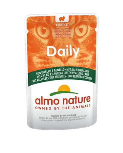 Almo Nature Menú Diario Ternera Y Cordero 70g