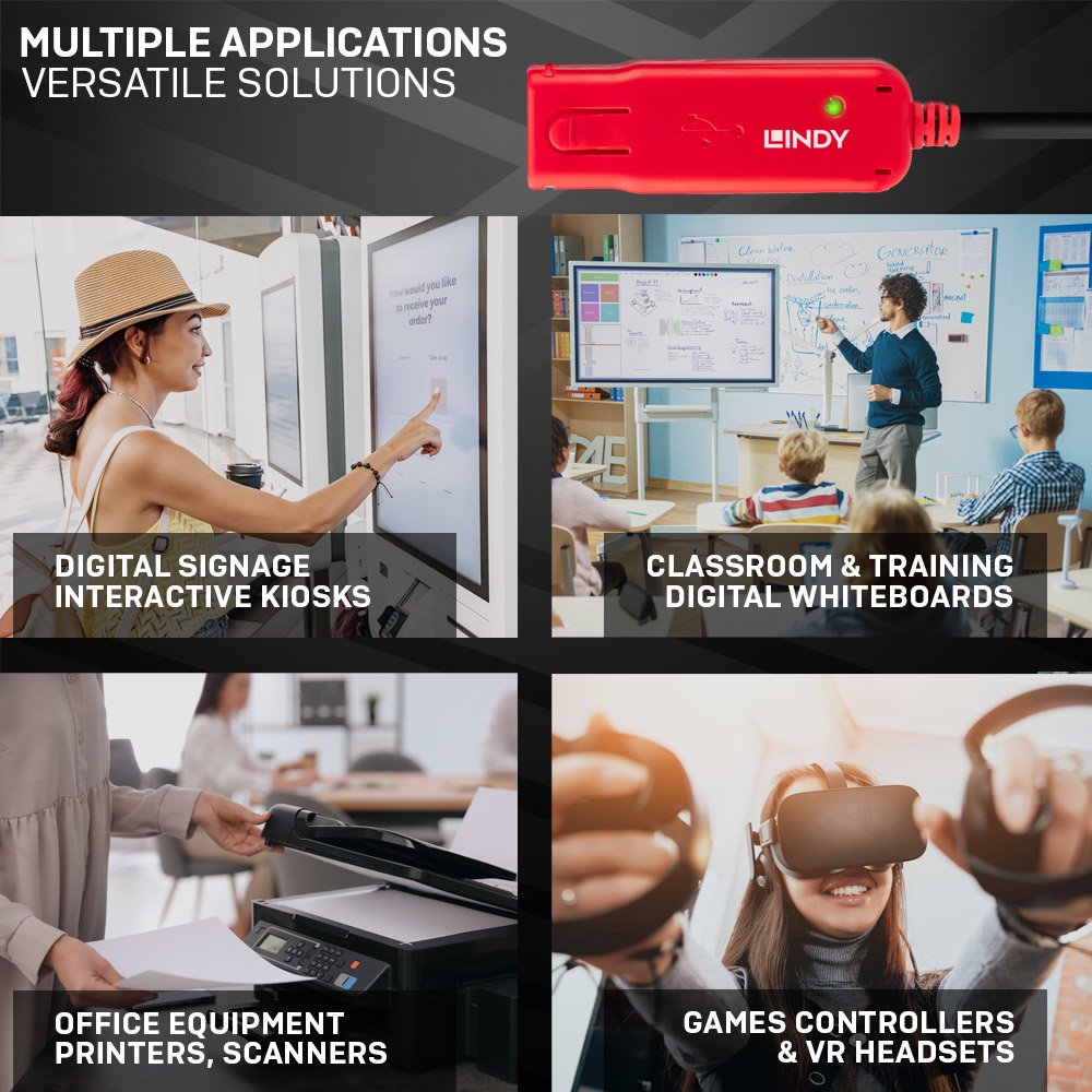 Lindy Usb 2.0 Aktiv-Verlängerung Pro 8m