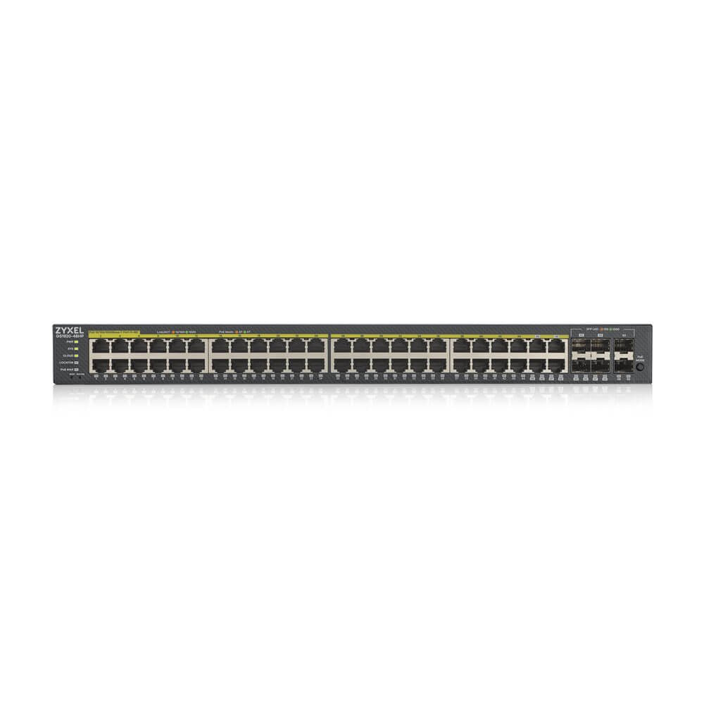 EAN 0760559125592 - Zyxel GS1920-48HPV2 switch Gestionado Gigabit Ethernet (10/100/1000) Energía sobre Ethernet (PoE) Negro imagen 2