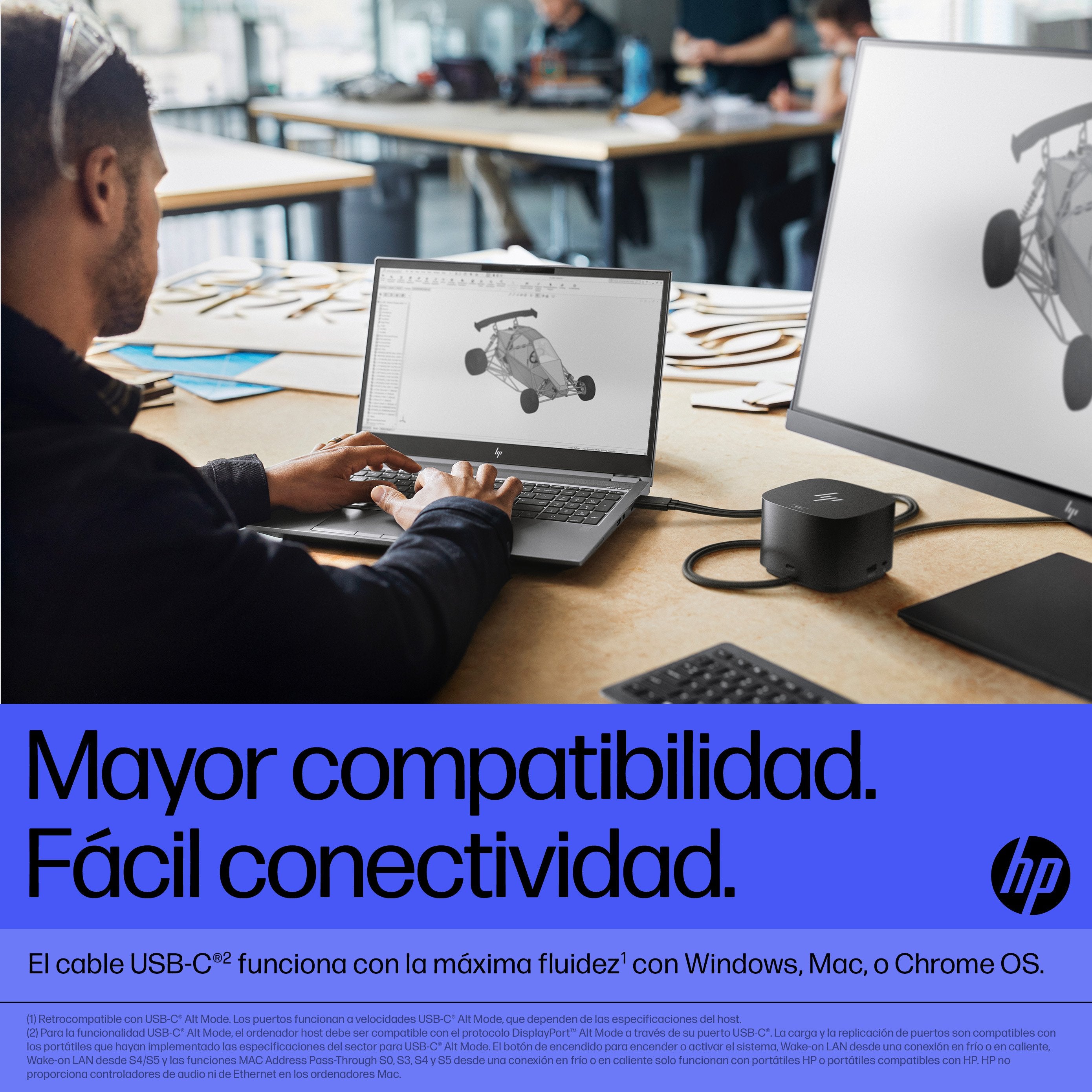 EAN 5715063010839 - HP Thunderbolt 280W G4 Dock w/Combo Cable Alámbrico Thunderbolt 4 Negro imagen 5